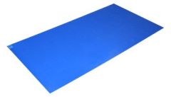 Adhesive Floor Mat Poly Tack 18 X 45 Inch Blue Polyethylene Film