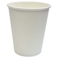 Drinking Cup Empress Hot Cups 8 oz. Paper White Disposable