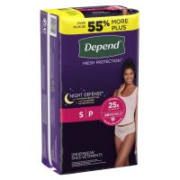 Absorbent Underwear Depend® Night Defense® Waistband Style Adult Small Female Disposable Heavy Absorbency