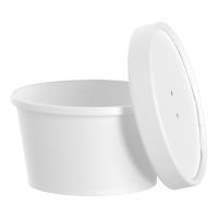 Food Container Flexstyle® 8 oz. Paper White Single Use