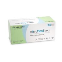 Skin Closure Strip MicroMend® 12 X 28 mm Polyurethane Film / Metal Cantilever Spring Strip Clear / Metal