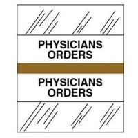 Medical Index Tab 1/2 X 1-1/4 Inch Physician Orders