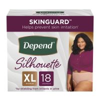 Absorbent Underwear Depend® Silhouette® Waistband Style Adult X-Large Female Disposable Heavy Absorbency