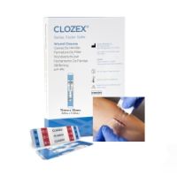 Skin Closure Device Clozex® 5/8 X 1-3/8 Inch Polyurethane, Polyester, Medical Grade Acrylic Interlaced Closure Strip Clear