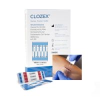 Skin Closure Device Clozex® 4 X 2 Inch Polyurethane, Polyester, Medical Grade Acrylic Interlaced Closure Strip Clear