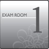 Door Sign Exam Room Clinton Industries Exam Room 1