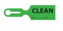 Container Snap on Tag pdc Clean Int_date_ Green 2-1/2 X 8-1/2 Inch Plastic 1000 per Case