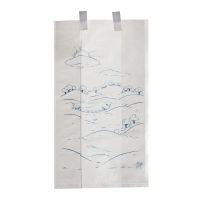 Bedside Bag 3-1/2 X 6-1/2 X 11-3/4 Inch White Print Plastic