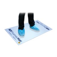 Anti-Static Anti-Fatigue Floor Mat Pharma-Mat™ Mat: 18 X 36 Inch / Frame: 20 X 38 Inch Clear LDPE