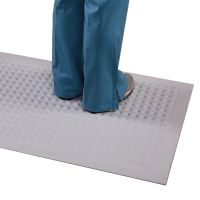 Anti-Static Anti-Fatigue Floor Mat HCL® 24 X 26 Inch Gray Rubber