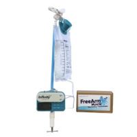 Feeding Tube / Infusion Bag Holder FreeArm® Muscle Blue For Feeding Bags, Gravity Sryinges, Lightweight Feeding Pumps