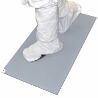 Adhesive Floor Mat Tacky Traxx® 36 X 45 Inch Gray Adhesive Film