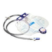 Urinary Drain Bag Dover™ Anti-Reflux Valve / Splashguard II® Drain Spout Sterile 2,000 mL Vinyl, CS/20