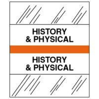 Index Tab 1/2 X 1-1/4 Inch History and Physical
