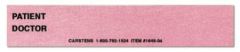 Identification Card Medsav Solutions® Patient / Doctor, 5 1/4 X 1 Inch, Pink For 1639-00 Adhesive Pocket