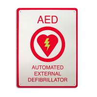 Door / Wall Sign First Aid Sign AED Plus® Aed Automated External Defibrillator