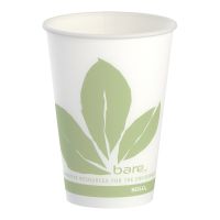 Drinking Cup Bare® Eco-Forward® 7 oz. Wax Coated Paper Leaf Print Disposable