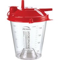 Rigid Suction Canister Hi-Flow™ 800 mL Pour Lid, PK/10