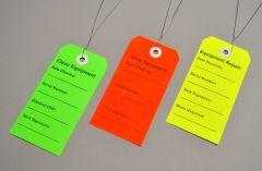 Equipment Tag For DME/HME Equipment Multicolored 2-5/16 X 4-3/4 Inch Card Stock 750 per Case