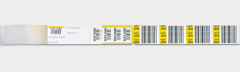 Identification Wristband Barcoded Bloodband Adhesive Closure Without Legend