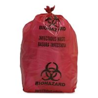 Biohazard Waste Bag Biohazard Symbol / Infectious Waste 1 gal. Red 11 X 14 Inch