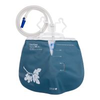 Urinary Drain Bag The Fig Leaf™ Lite Anti-Reflux Valve Sterile 2,000 mL Vinyl, BX/30