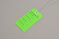 Equipment Tag Elkay Plastics For DME/HME Equipment Green 2-5/16 X 4-3/4 Inch Card Stock 500 per Case
