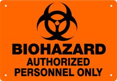 Door Sign Caution Biohazard
