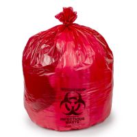 Biohazard Waste Bag Colonial Bag Biohazard Symbol / Infectious Waste 33 gal. Red 33 X 40 Inch, CS/250