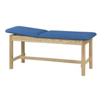 Exam Table McKesson Fixed Height 27 W X 72 L Inch Adjustable Backrest 400 lbs. Weight Capacity Royal Blue