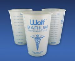 Barium Cup Wolf® 14 oz. Wax Coated Paper White Disposable