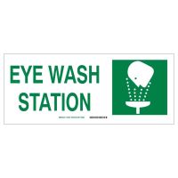 Door Sign First Aid Sign Brady™ First Aid: Eye Wash Station