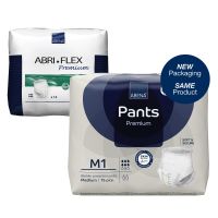 Absorbent Underwear Abri-Flex™ Premium M1 Pull On with Tear Away Seams Adult Medium Unisex Disposable Moderate Absorbency