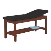 Exam Table with Storage McKesson Fixed Height 27 W X 72 L Inch Adjustable Backrest 400 lbs. Weight Capacity