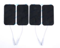 Cloth Electrodes - 2" x 3.5" Rectangle - 4 Pack