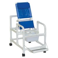 Echo Line Reclining Shower/Commode Chair With Pail