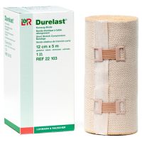 Durelast Extra Short Stretch Bandage - 4.7" x 5.5 yd (12 cm x 5 m) - 1 Roll