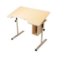 Adjustable Desk with Storage and Tilt