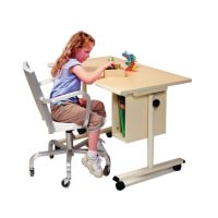 Adjustable Desk with Storage - Optional Swivel Casters (4)