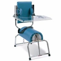 Roll Chair - Adjustable Clear Acrylic Tray