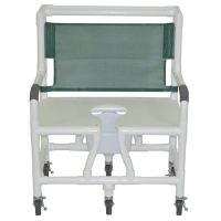 Bariatric Shower/Commode Chair-Without Footrest and Padded Seat