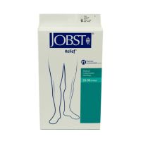 Jobst Relief Medical Legwear, Knee High Closed Toe - 20-30mmHg, Large Full Calf