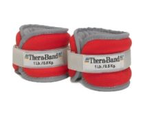 TheraBand Ankle and Wrist Weight Sets - Red, 1 lb. each