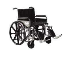 Drive Sentra Heavy Duty Wheelchair - 24" Desk Arm with Footrests