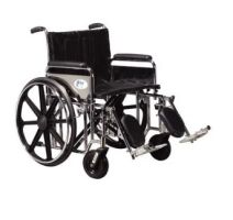 Drive Sentra Heavy Duty Wheelchair - 22" W, Footrests