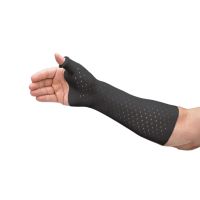 Rolyan AquaForm Zippered Wrist and Thumb Spica Splint - Charcoal, short, LG