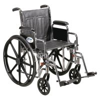Drive Wheelchair Replacement Parts - Anti-Tippers with Wheels for Viper, Viper Plus GT, Cruiser III - 16" - 20" Wheelchair