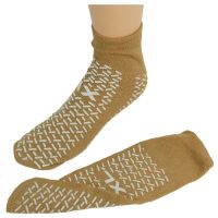 Double-Tread Slippers - X-Large, Beige, 48 Pairs