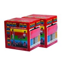 CanDo Bands - 100 Yard Roll Exercise Band Twin-Paks - Light, Red, Latex