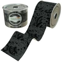 Ecotape 5cmX5m Black With Gray Print 1 Roll